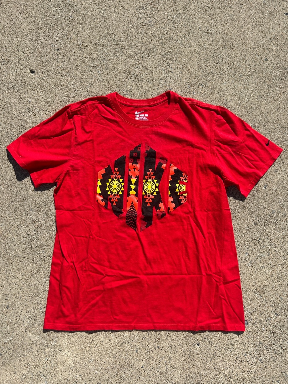 Nike Graphic Tee Shirt Red Men's Size Large